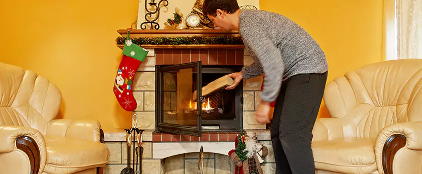 Rusted Metal Fireplace Restoration in York, Pennsylvania